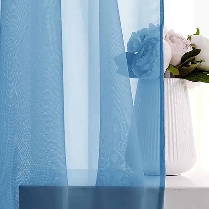 Rideau extérieur imperméable moderne 1 pièce, écran de fenêtre solide, rideaux transparents pour vitrine de balcon de terrasse, rideaux d'été