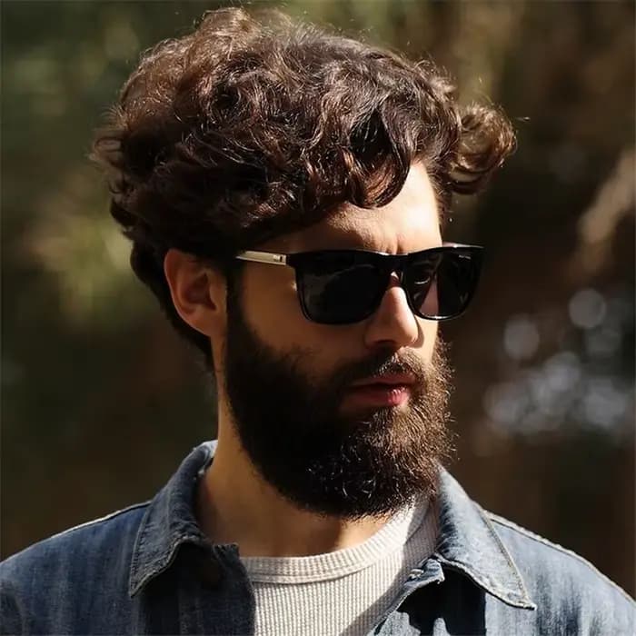 Lunettes de soleil carrées polarisées pour hommes et femmes