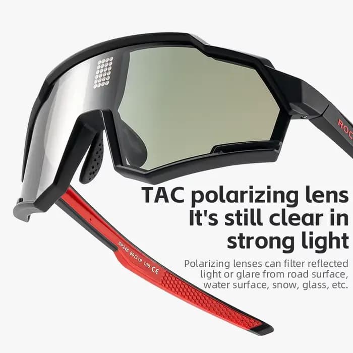 ROCKBROS – lunettes de vélo photochromiques intelligentes à cristaux liquides