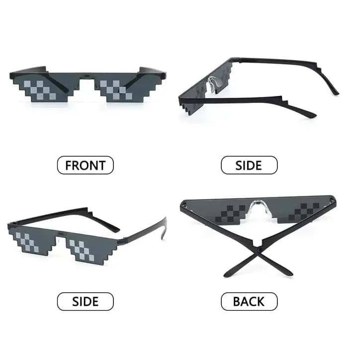 Lunettes de soleil Pixel Mosaic pour hommes et femmes