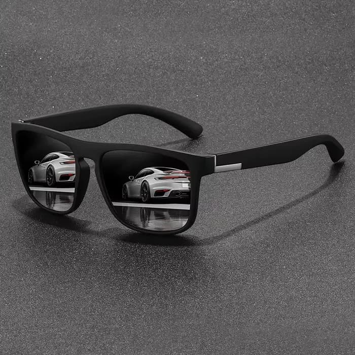 Lunettes de soleil de sport carrées vintage pour hommes et femmes