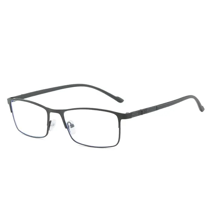 Lunettes optiques carrées à monture complète en métal