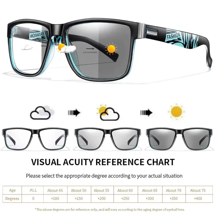 Lunettes de lecture photochromiques pour hommes et femmes Surf Internet