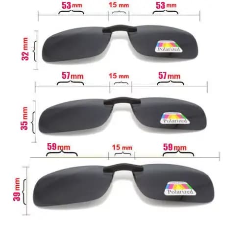 Lunettes de soleil polarisées à Clip pour hommes et femmes