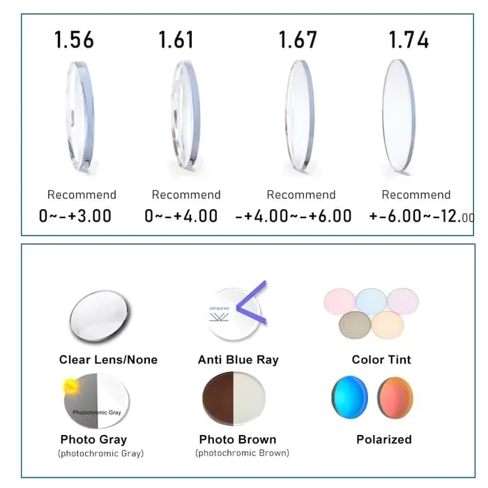 Lunettes optiques en titane pour femmes