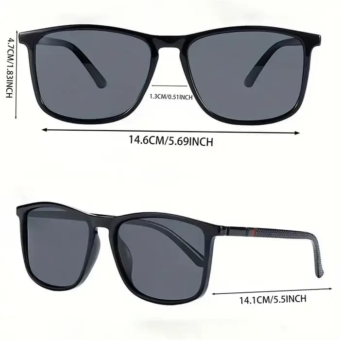 2/3 paires de lunettes de soleil de luxe carrées vintage pour hommes et femmes