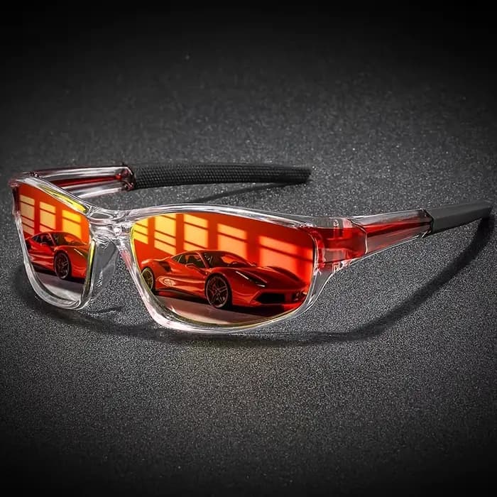 Lunettes de soleil polarisées de mode sportive pour le cyclisme – Cadre PC durable et lentille TAC