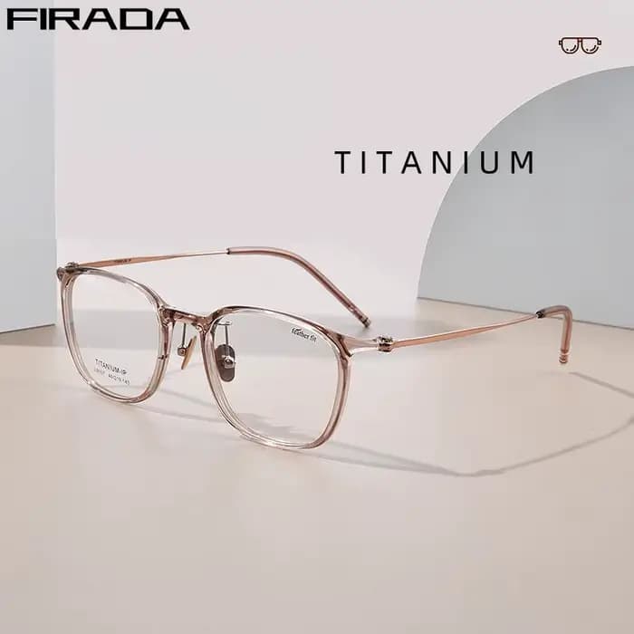 FIRADA mode lunettes confortables Vintage carré titane