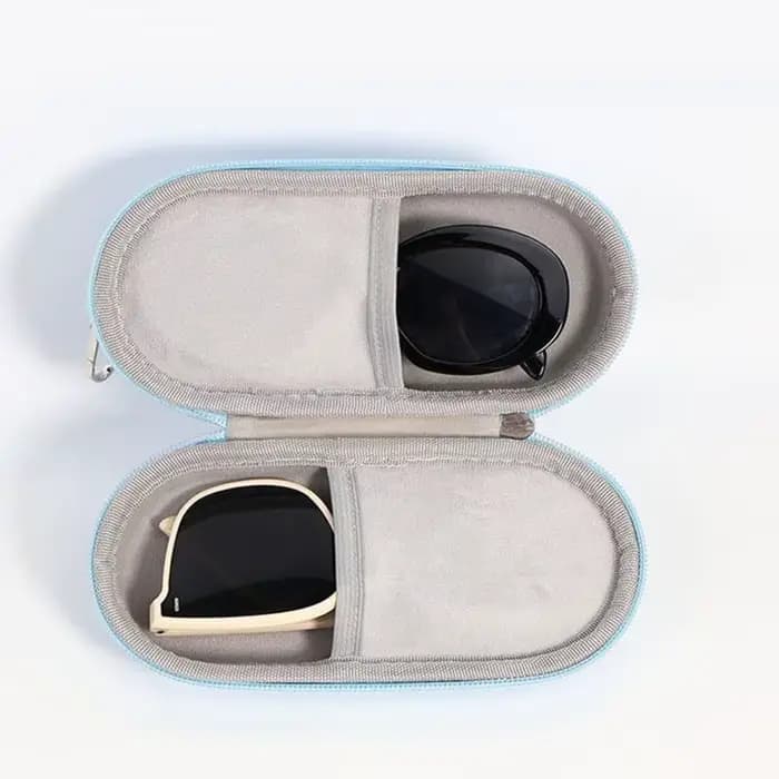 Étui rigide double pour lunettes