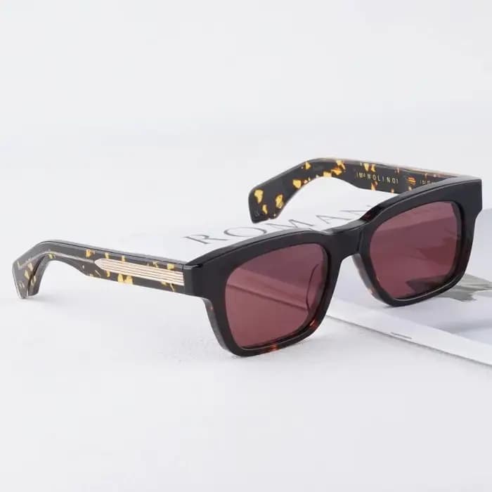 JMM Molino – lunettes de soleil rectangulaires en acétate pour hommes