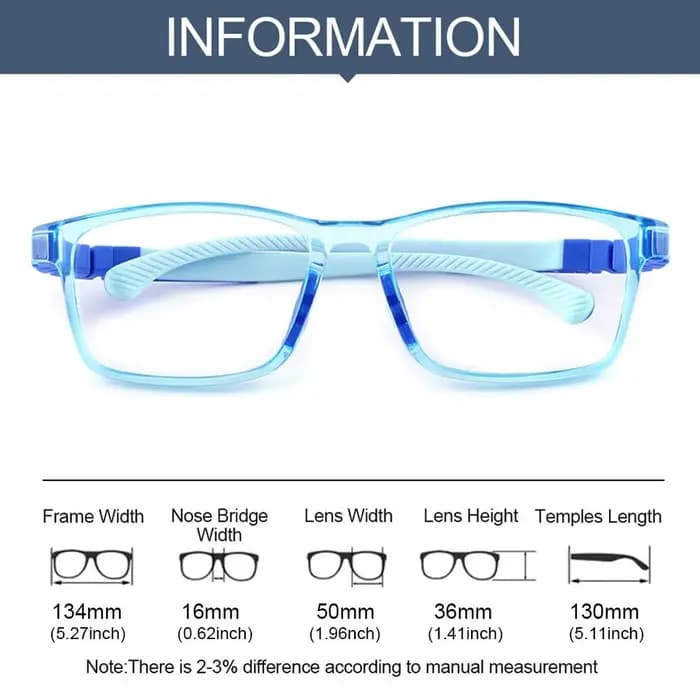 Lunettes à monture ultra-légère en silicone pour enfants