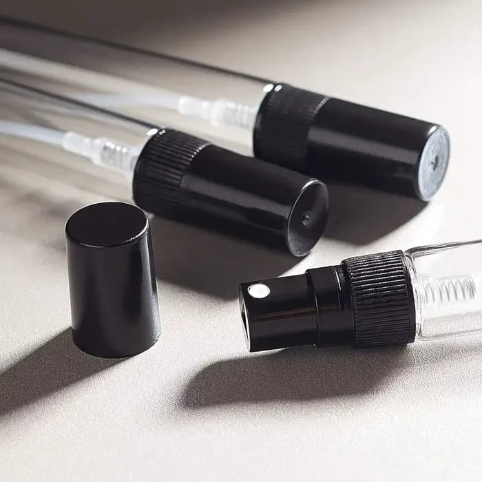 Bouteilles de pulvérisation en verre rechargeables, 2/3/5/10ml, avec 4 accessoires gratuits, conteneurs cosmétiques, parfum, 50 pièces