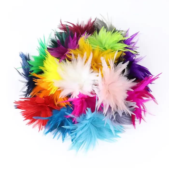 100 Plumes de Coq Naturelles 10-15cm, Plumes de Faisan pour Artisanat, Plumes de Pêche à la Mouche, Décoration, Accessoire de Couture DIY