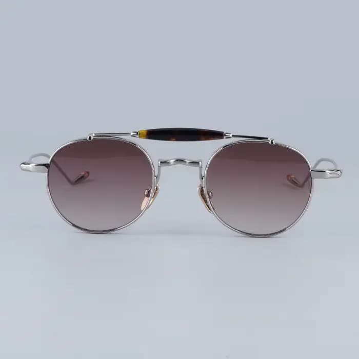 JMM DASAN lunettes de soleil rondes en alliage faites à la main au japon dégradé Uv400 hommes classique Vintage rétro