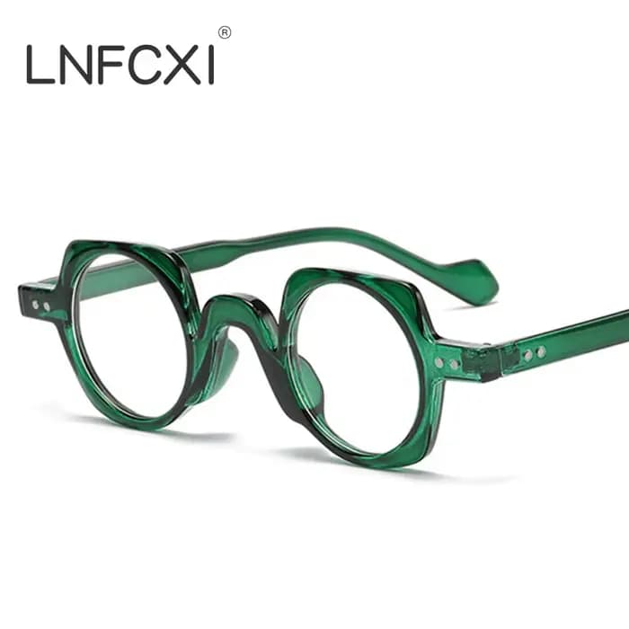 JNPCXI nouveauté rétro rond Punk lunettes pour hommes lentille claire mode