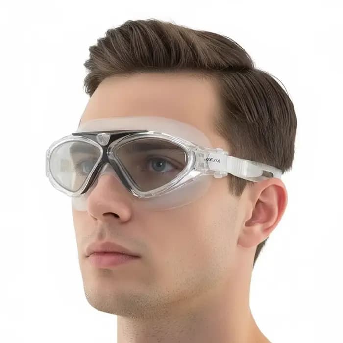 Lunettes de natation en silicone avec sangle