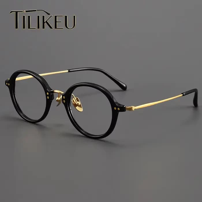 Monture de lunettes en acétate de tortue faite à la main au Japon