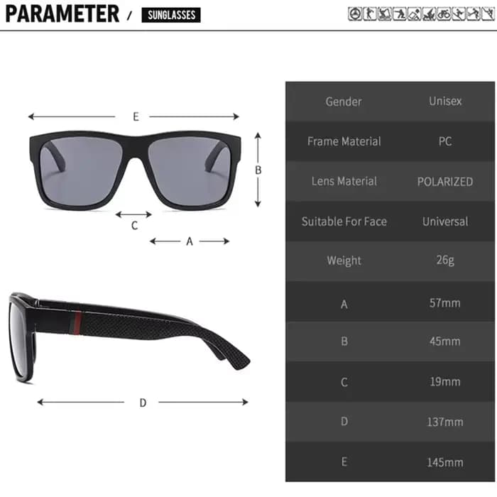 Lunettes de soleil polarisées pour hommes