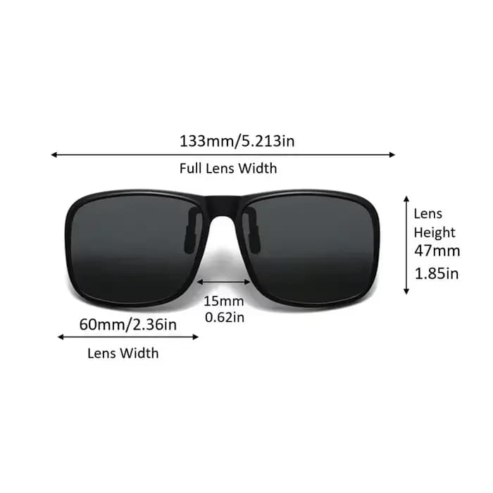 Lunettes de soleil polarisées à Clip rabattable pour la conduite