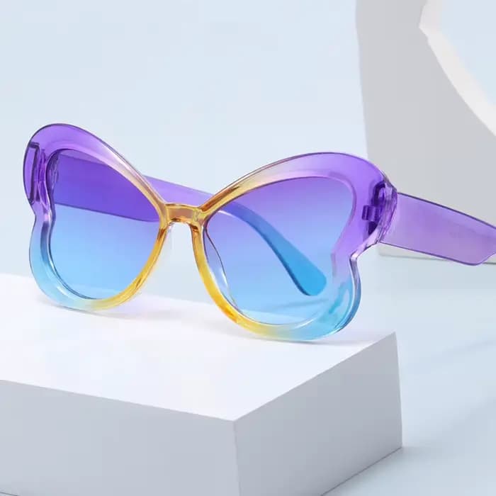 Nouveauté Vintage papillon lunettes De soleil femmes hommes