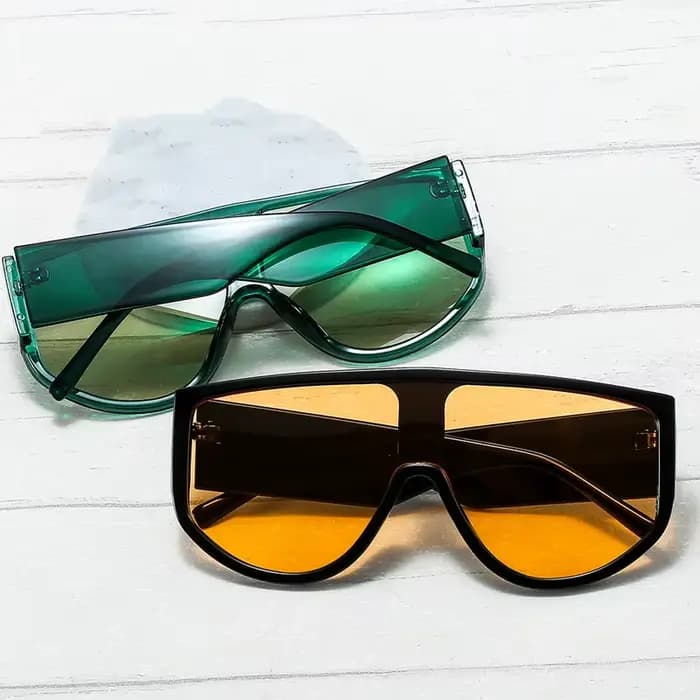 Lunettes De soleil surdimensionnées à dessus plat pour femmes et hommes