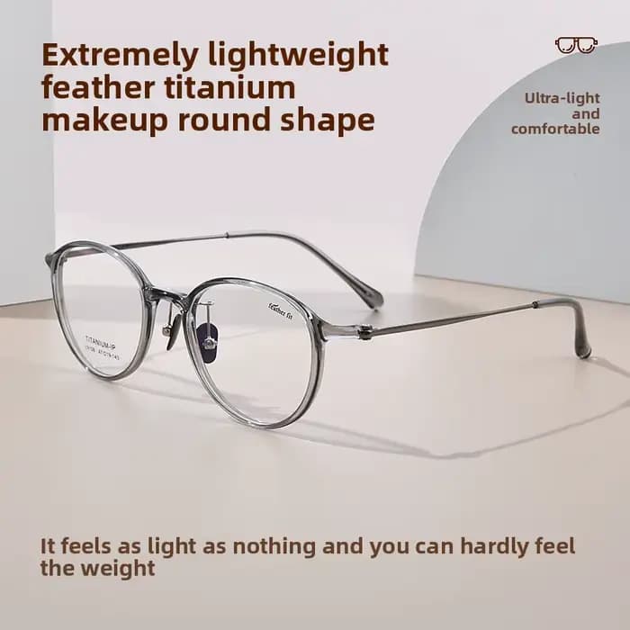 Montures de lunettes en titane légères à plumes