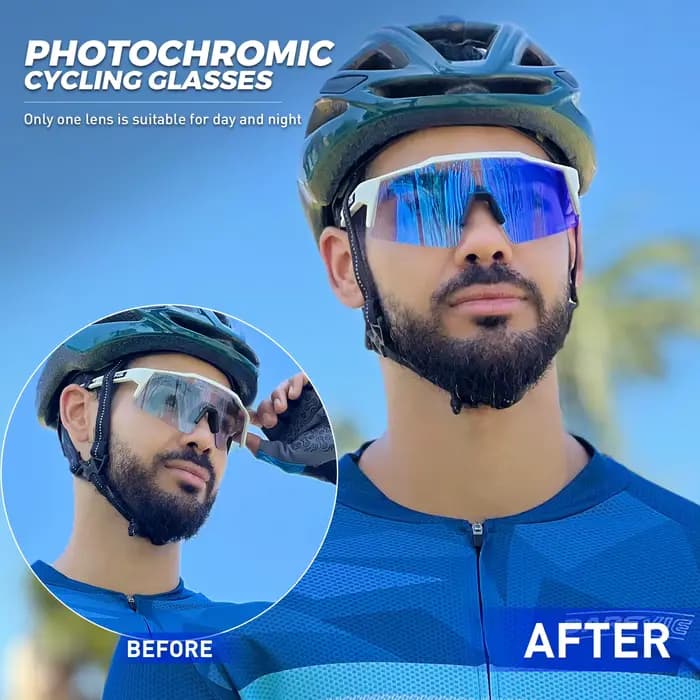 Kapvoe-Lunettes de soleil photochromiques de cyclisme pour hommes et femmes