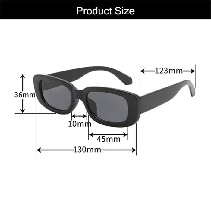 Lunettes de soleil rectangulaires UV400 pour enfants
