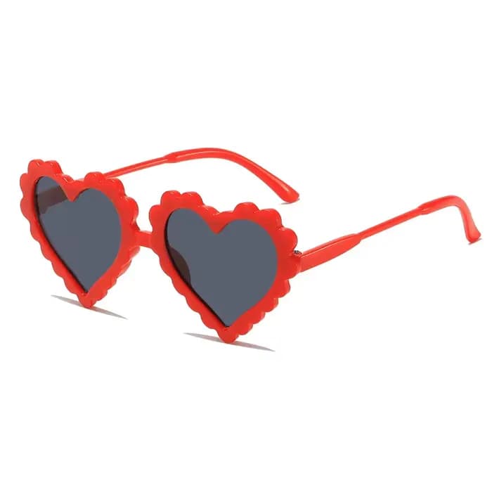 Lunettes de soleil mignonnes en forme de cœur pour bébés