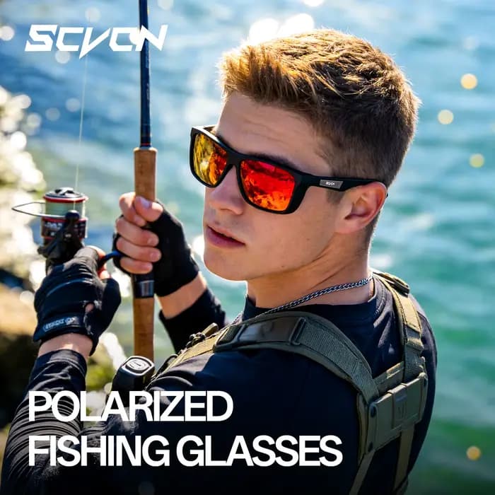 Lunettes de soleil polarisées SCVCN pour la pêche