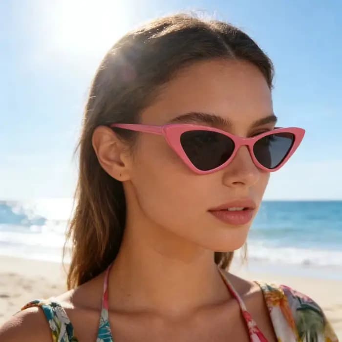 Lunettes de soleil vintage à petite monture carrée pour femmes et hommes