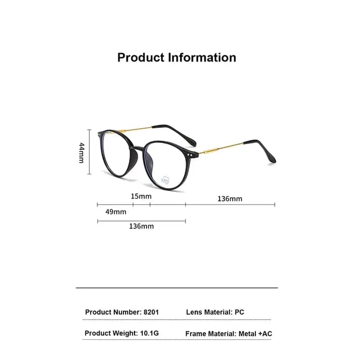 Lunettes classiques anti-lumière bleue pour hommes et femmes