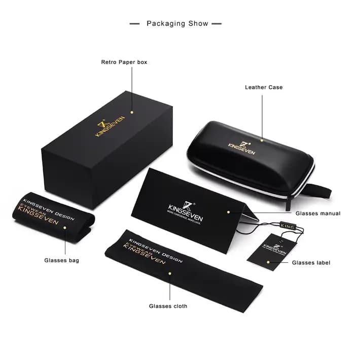 KINGSEVEN – lunettes de soleil vintage pour hommes