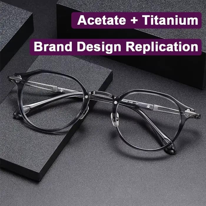 Monture de lunettes en acétate de titane pur