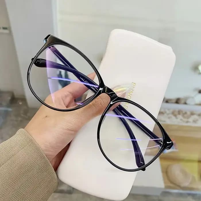 Lunettes optiques Anti-lumière bleue unisexe rétro ultralégères à grande monture carrée