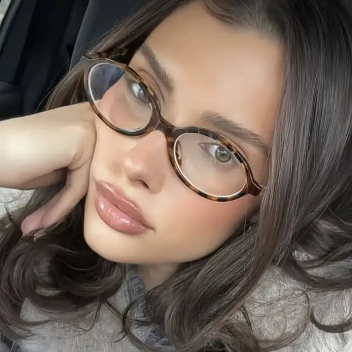 Lunettes rétro léopard à monture ovale pour femmes