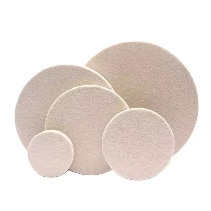 Tampons de Polissage en Feutre de Laine, Roue pour Verre, Acier Inoxydable, Réparation des Rayures, 75mm, 100mm, 125mm, 150mm, 180mm