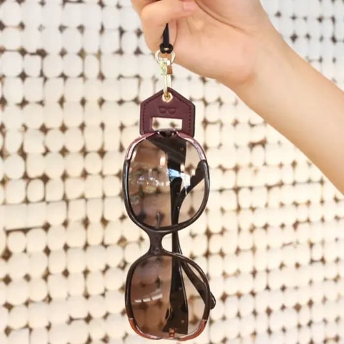 Corde de lunettes en cuir microfibre