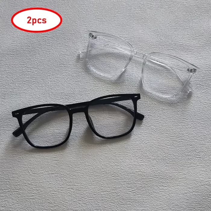 2/3 paires par ensemble carré Anti-lumière bleue lunettes mode hommes femmes grand cadre bureau ordinateur