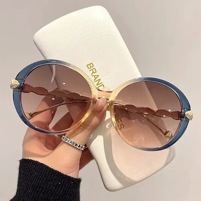 Lunettes de soleil rondes de style Ins