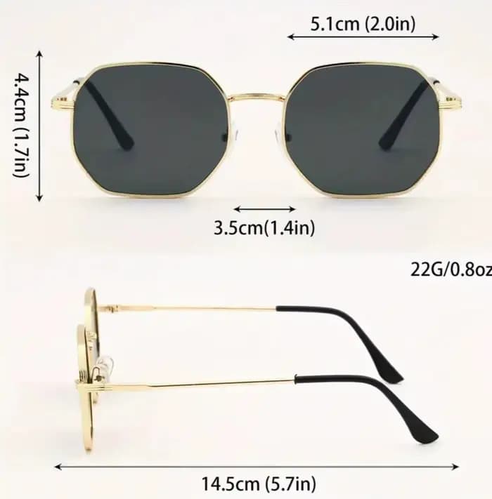 Nouveau Vintage carré géométrique cadre lunettes de soleil femmes