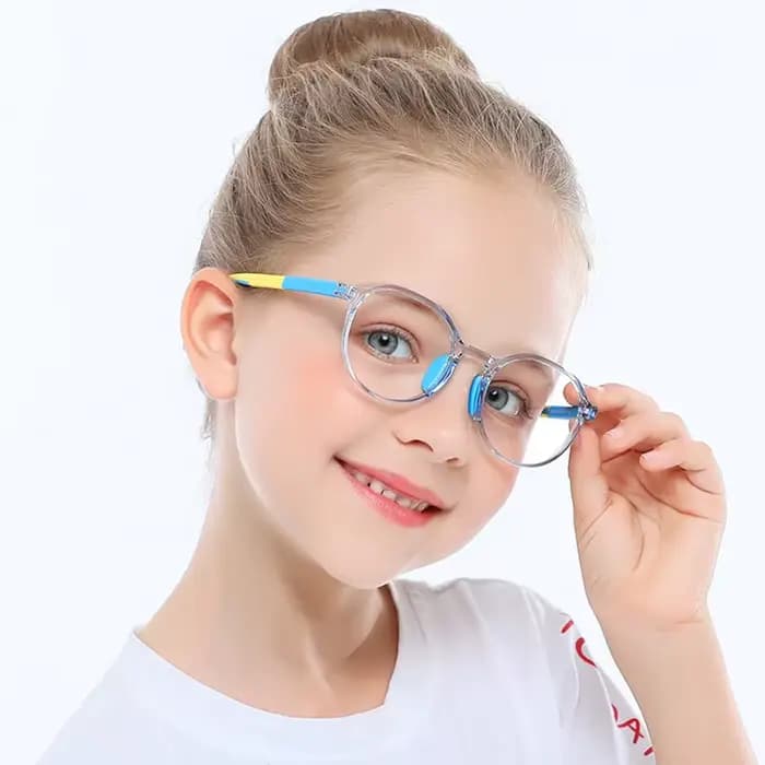 Lunettes à lentilles orange pour enfants, verres rouges pour garçons et filles, filtre de lumière bleue, lunettes de jeu, blocage de la lumière bleue, dioptrie personnalisée