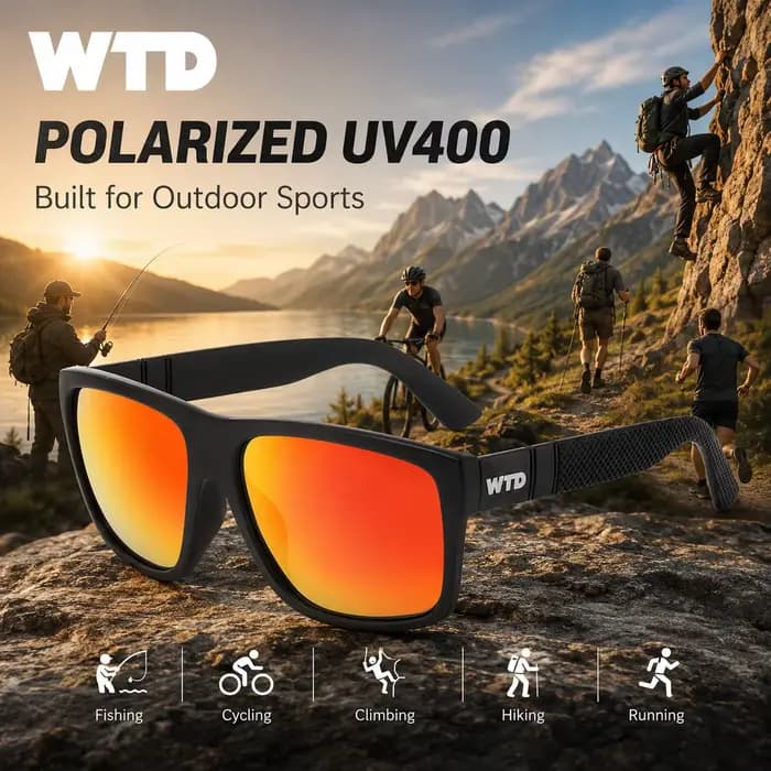 Lunettes de soleil polarisées WTD pour le cyclisme et la pêche