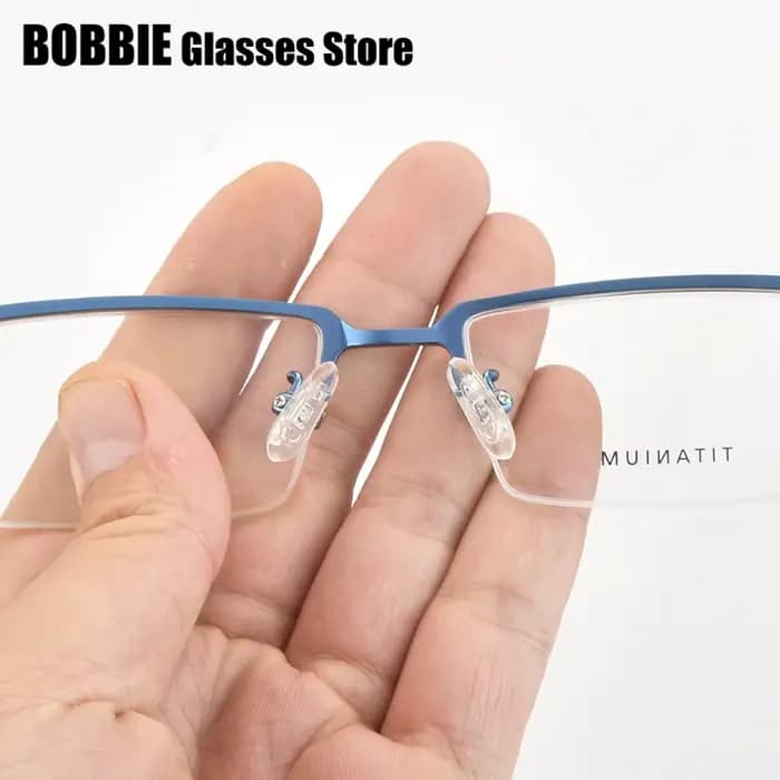 150mm grande taille demi-monture hommes lunettes