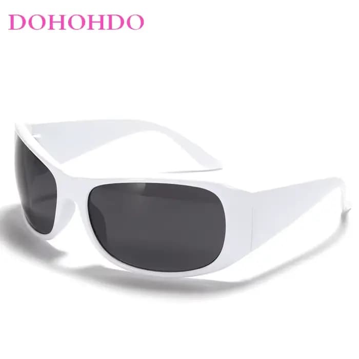 Nouvelles tendances femmes hommes 2000 lunettes de soleil Y2k Punk Sport