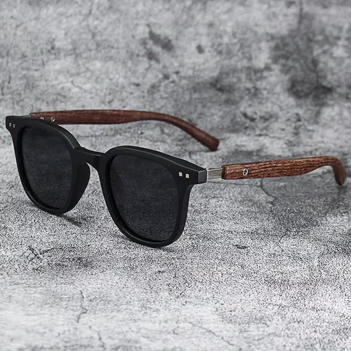 ChimRetro-Lunettes de soleil Mars en bois pour hommes et femmes