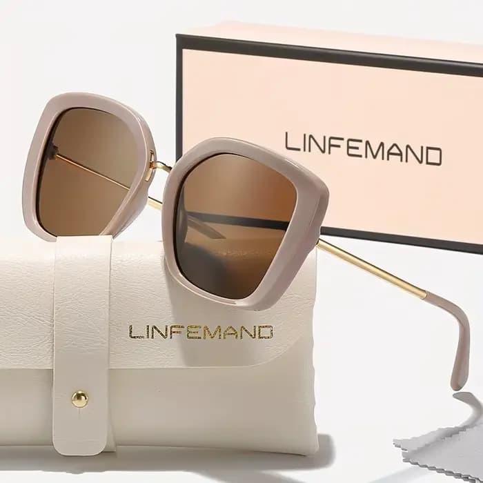 LINFEMAND mode yeux de chat rétro lunettes de soleil décoratives UV400 Couple Style été carnaval fête voyage conduite Festival cadeau