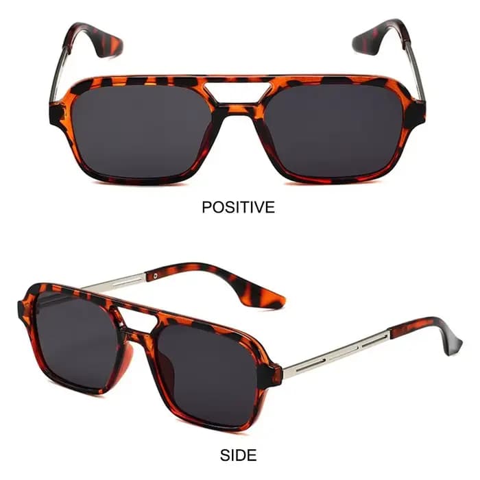 Lunettes de soleil carrées vintage rétro pour femmes et hommes
