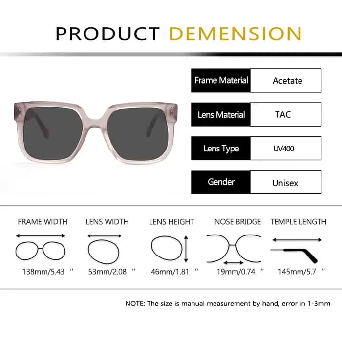 Acétate Vintage tortue carré lunettes De soleil pour hommes femmes nuances polarisées grand cadre