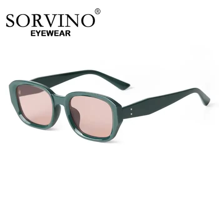 Lunettes de soleil carrées roses pour hommes et femmes